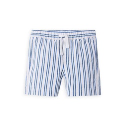 Little Boys & Boys Striped Twill Shorts
