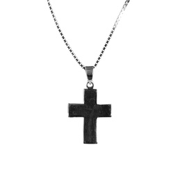 Dell Arte Sterling Silver Roman Cross Pendant Necklace