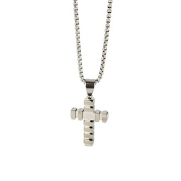 Dell Arte Stainless Steel Cross Pendant Necklace