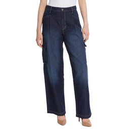 Womens Jenna Cotton Cargo Jeans