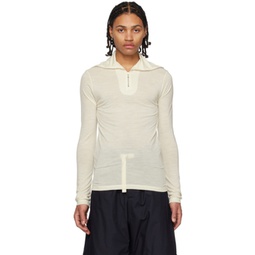 Off-White Zip-Up Sweater 222249M213032