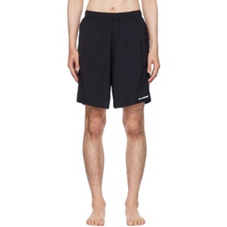 Black Printed Swim Shorts 231249M208004