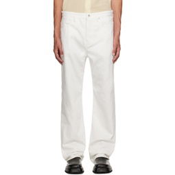 White Five-Pocket Jeans 231249M186000