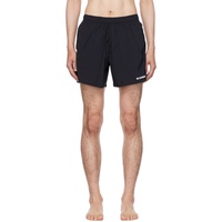 Black Printed Swim Shorts 231249M208001