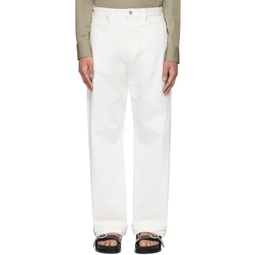 White Twisted Jeans 241249M186000
