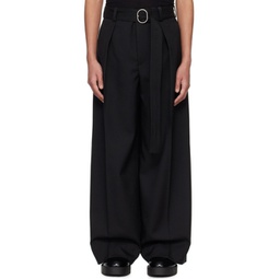 Black Belted Trousers 241249M191011