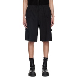 Black Drawstring Shorts 241249M193009