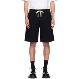 Black Drawstring Shorts 241249M193005