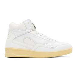 White High-Top Sneakers 241249M236000