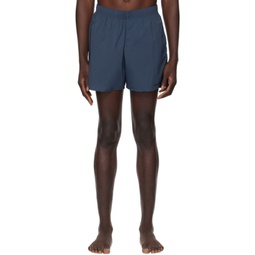 Blue Printed Swim Shorts 241249M208000