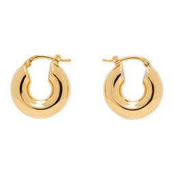 Gold Chunky Hoop Earrings 241249F022003