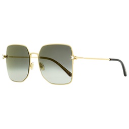 womens square sunglasses trisha/g/sk j5gfq gold/black 58mm
