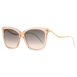 womens rectangular sunglasses steff/s sqgff beige glitter/gold 55mm