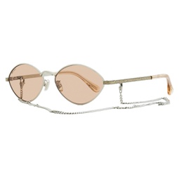 womens chain sunglasses sonny 9f62s palladium/peach 58mm