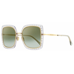 womens square sunglasses dany ft3fq gray/gold 56mm