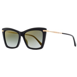 womens rectangular sunglasses sady 807fq black/gold 56mm