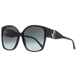 womens square sunglasses noemi dxf9o black glitter 61mm
