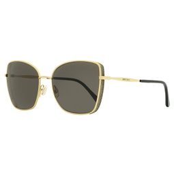 womens butterfly sunglasses alexis 2m2ir gold/black 59mm