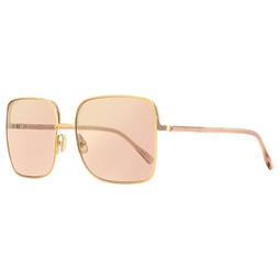 womens square sunglasses aliana py32s gold/nude 59mm