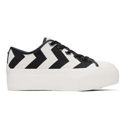 White & Black Palma Maxi Sneakers 241528F128005