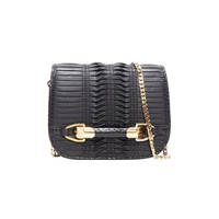 black woven pleated leather gold bar detail flap crossbody bag