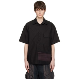Black Oversized Shirt 241385M192004