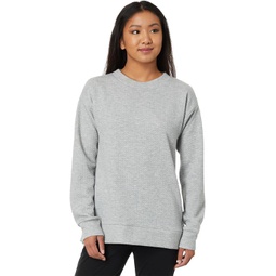 Womens Jockey Active Quilted Textured Crew Neck