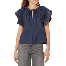 Joes Jeans The Adelyn Flutter Sleeve Top