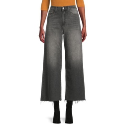 Begonia High Rise Cropped Wide Leg Jeans