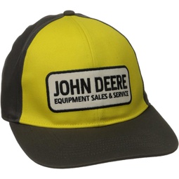 John Deere Mens Strech Band Cap Patch Logo