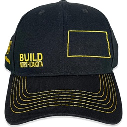 John Deere Build State Pride Full Twill Hat-Black and Grey