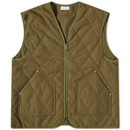 John Elliott Paneled Deck Jacket Liner Vest Olive