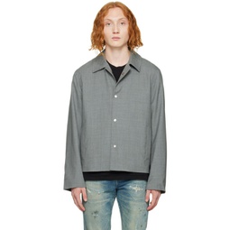 Gray Relaxed Jacket 222761M180005