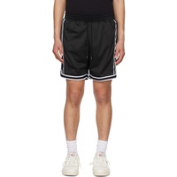 Black Vintage Varsity Shorts 241761M193008