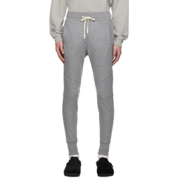 Gray Tapered Lounge Pants 231761M190008