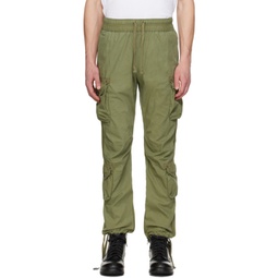Green Garment-Dyed Cargo Pants 241761M188008
