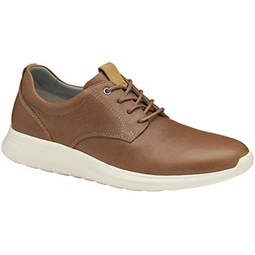 Johnston & Murphy Men’s Amherst Plain Toe Shoes EVA Sole & Cushioned Footbed Breathable Casual Shoes Full-Grain Leather Lightweight Athletic Construction