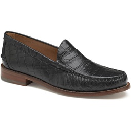 Johnston & Murphy Men’s Halstead Penny Loafers - Men’s Dress Shoes, Leather Moccasin Shoes, Dress Shoes for Men, Cushioned Footbed & Leather Sole, Men’s Penny Loafers, Business Cas