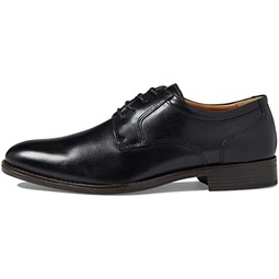 Johnston & Murphy Men’s Lewis Plain Toe Shoes 원피스 Shoes for Men Full Grain Leather Shoes Rubber Sole Cushioned Footbed Nappa Leather & Textile Lining