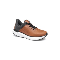 Mens Miles U-Throat Leather Lace-Up Sneakers