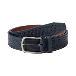 Johnston & Murphy Perfed Leather Belt