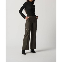 wide leg pant in avocado/olive green