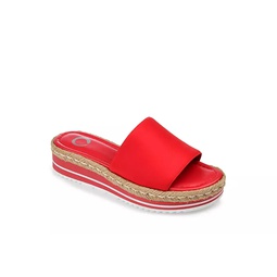 Journee Collection Womens Rosey Sandal - Red