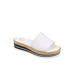 Journee Collection Womens Rosey Sandal - White