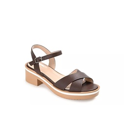 Journee Collection Womens Hilaree Sandal - Brown