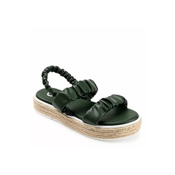 Journee Collection Womens Knowles Platform Sandal - Olive