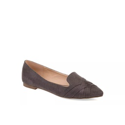 Journee Collection Womens Mindee Flat - Grey