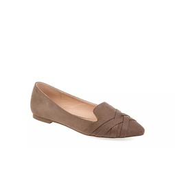 Journee Collection Womens Mindee Flat - Taupe