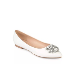 Journee Collection Womens Renzo Flat - Ivory