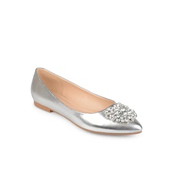 Journee Collection Womens Renzo Flat - Silver